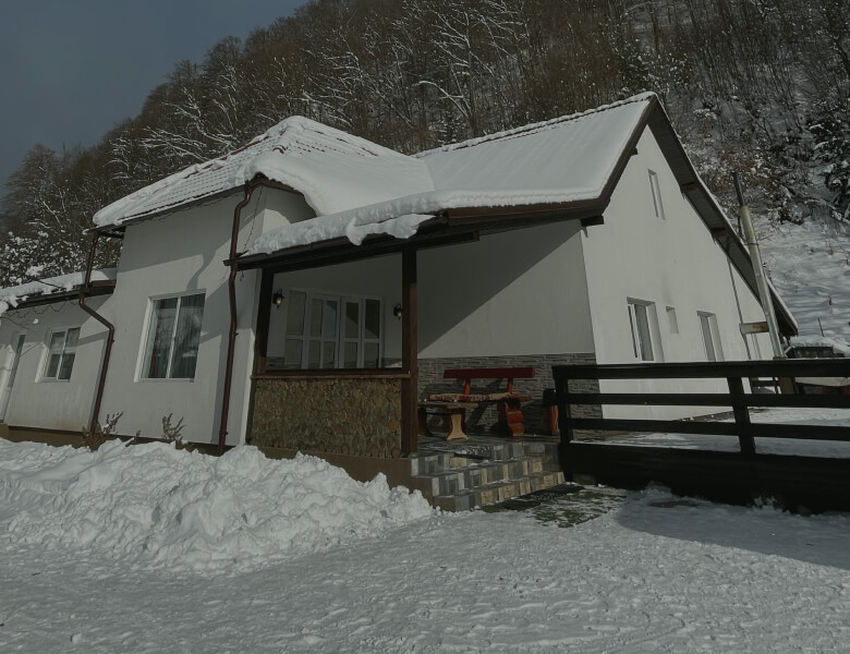 poza in mod portret cu cabana Lirca